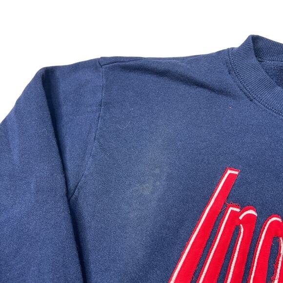 Chalk Line VTG 90s Cleveland Indians Embroidered Crewneck Sweatshirt Youth XL - Picture 5 of 7